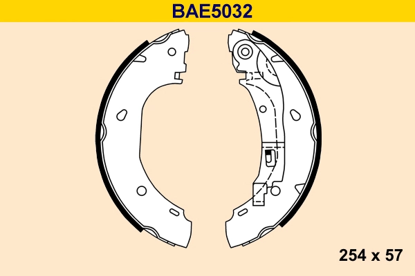 Комплект тормозных колодок BARUM BAE5032