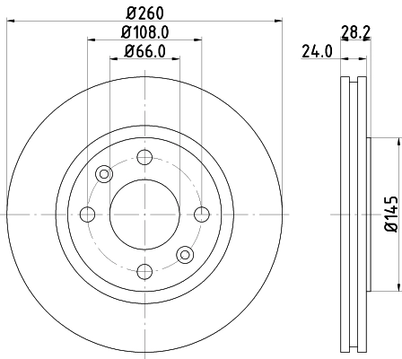 Тормозной диск HELLA/BEHR/PAGID 8DD355105-031