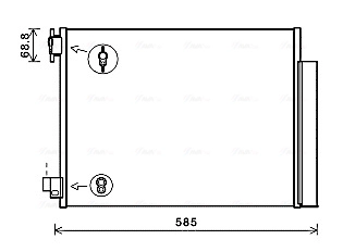Радиатор кондиционера AVA QUALITY COOLING DA5011D