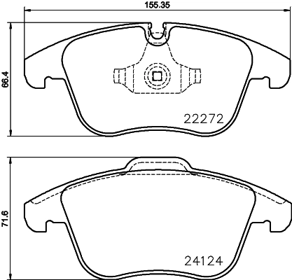 Колодки тормозные дисковые BREMBO P36030