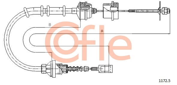 Трос сцепления COFLE 1172.5