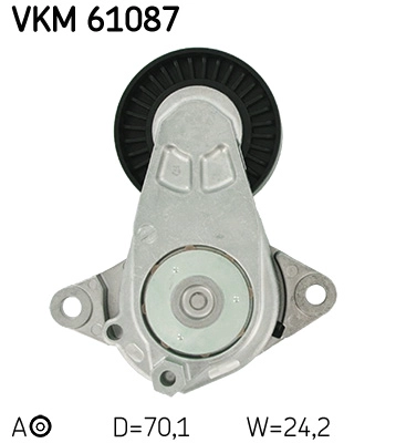 Ролик натяжной поликлинового ремня SKF VKM61087