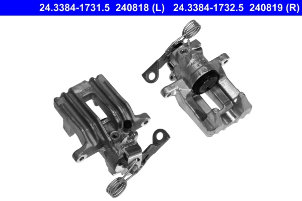 Суппорт тормозной задн лев audi a4/a6 vw passat skoda superb 96 d.38 ATE 24.3384-1731.5