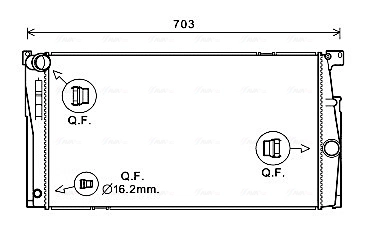 Радиатор системы охлаждения AVA QUALITY COOLING BW2624