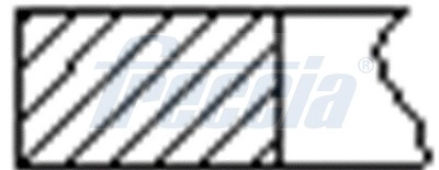 Кольца двс поршневые (к-т на 1 поршень) FRECCIA FR10-217800