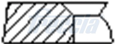 Кольца двс поршневые (к-т на 1 поршень) FRECCIA FR10-240900