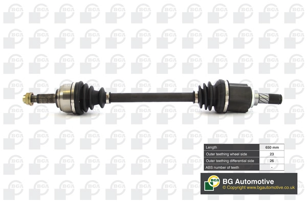 Полуось nissan micra 2006-2011 note 2010- BGA DS6310L