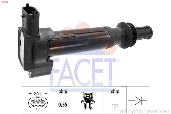 Катушка зажигания FACET 9.6520