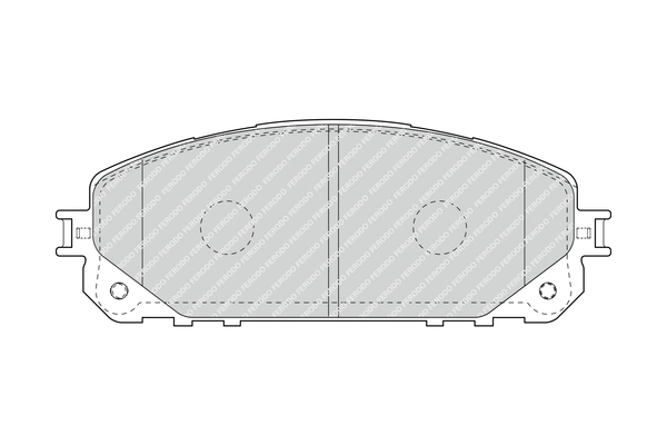 Тормозные колодки перед jeep cherokee 13- FERODO FDB4882