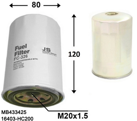 Топливный фильтр JS ASAKASHI FC326J