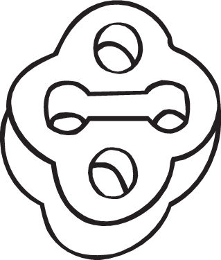 Резиновые полоски система выпуска BOSAL 255-507