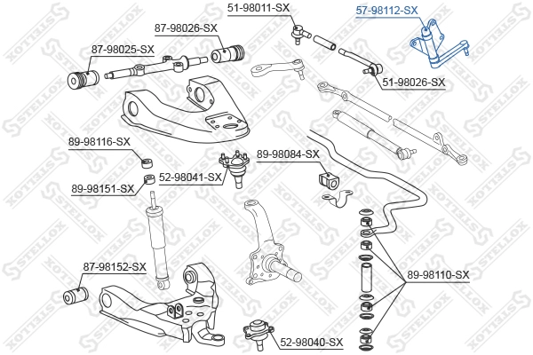 Маятниковый рычаг STELLOX 57-98112-SX