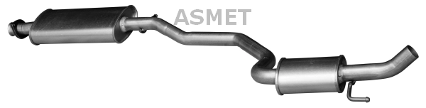 Средний глушитель выхлопных газов ASMET 29.004