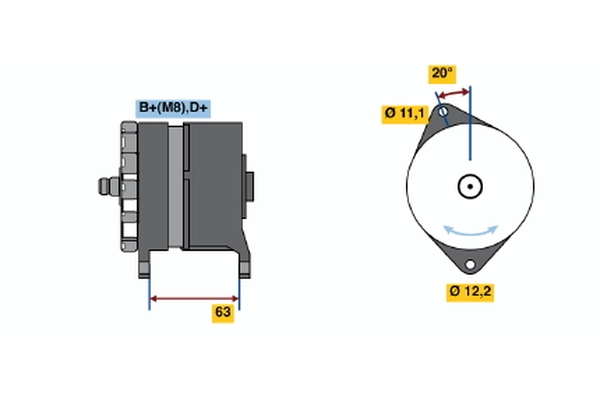 Генератор BOSCH 0 120 469 646