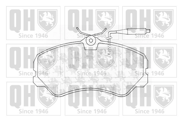 Комплект тормозных колодок дисковый тормоз QUINTON HAZELL BP540