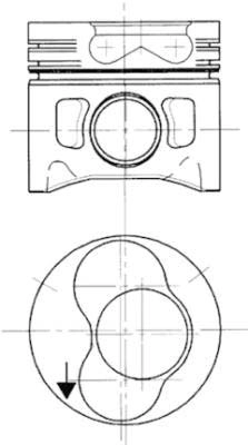 Поршень KOLBENSCHMIDT 94429700
