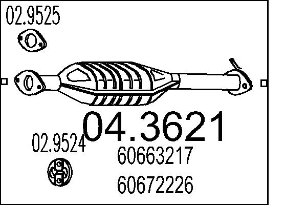 Катализатор MTS 04.3621