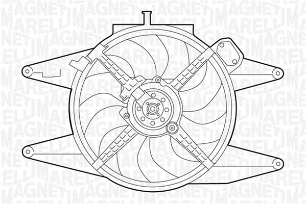 Вентилятор охлаждение двигателя MAGNETI MARELLI 069422042010