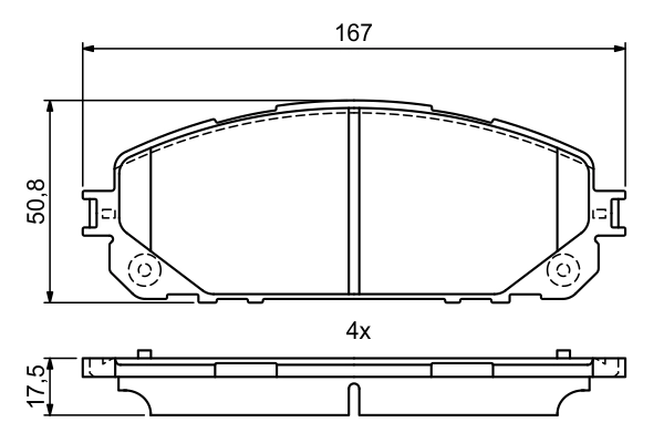 Комплект тормозных колодок дисковый тормоз BOSCH 0 986 495 404