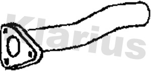 Труба выхлопного газа KLARIUS 110266