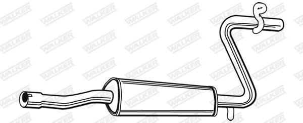 Средний глушитель выхлопных газов WALKER PRODUCTS 16260