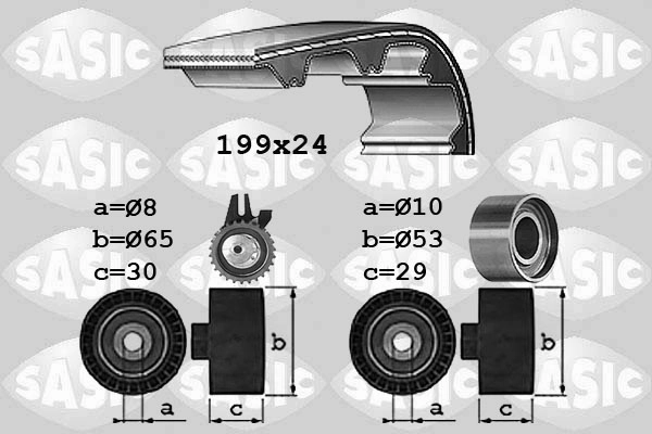 Комплект ремня грм SASIC 1756028