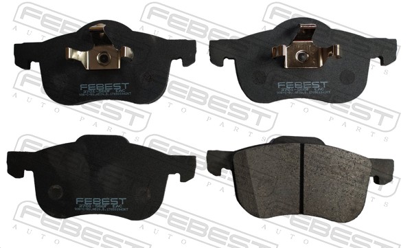 Комплект тормозных колодок дисковый тормоз FEBEST 2701-S60F