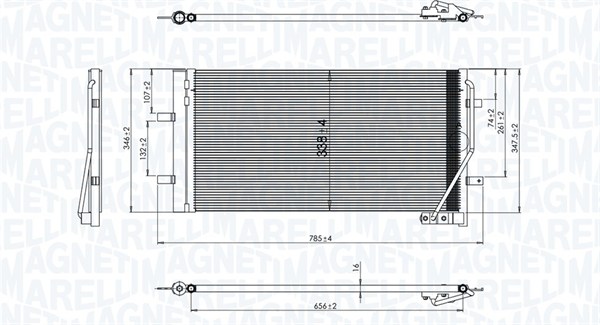 Конденсатор кондиционер MAGNETI MARELLI 350203842000