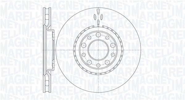 Тормозной диск MAGNETI MARELLI 361302040146