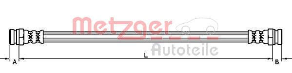 Тормозной шланг METZGER 4110318