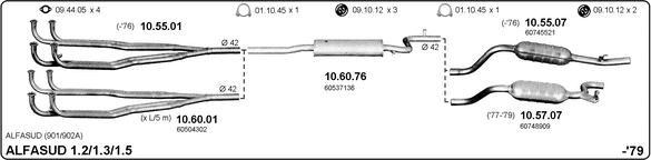 Система выпуска ог IMASAF 502000004