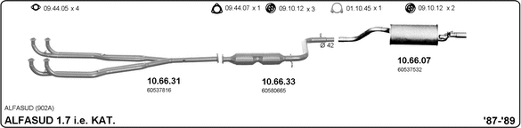Система выпуска ог IMASAF 502000008