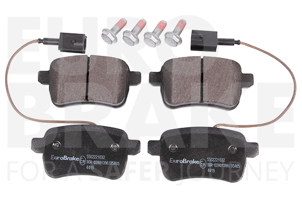 Комплект тормозных колодок дисковый тормоз EUROBRAKE 5502221032