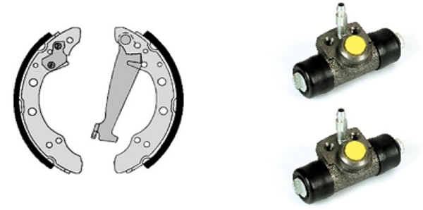 Комплект тормозных колодок standard kit VILLAR 608.7944