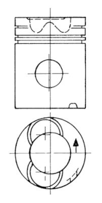 Поршень KOLBENSCHMIDT 90759600