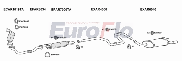 Система выпуска ог EUROFLO AR15919D 2008B