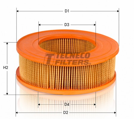 Воздушный фильтр TECNECO FILTERS AR180B