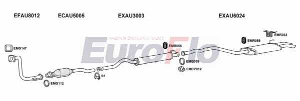Система выпуска ог EUROFLO AU8019D 3001