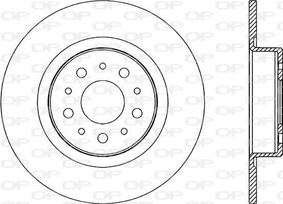 Тормозной диск OPEN PARTS BDA2179.10