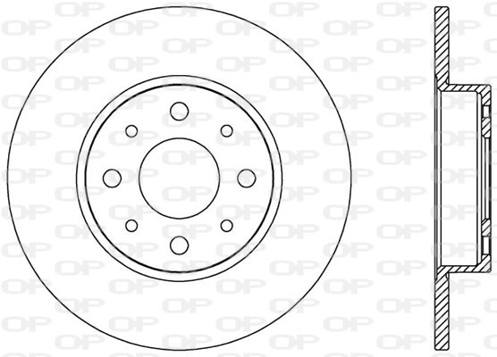 Тормозной диск coated OPEN PARTS BDR2564.10