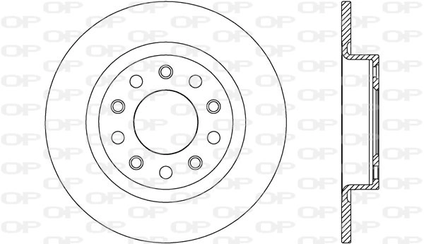 Тормозной диск coated OPEN PARTS BDR2615.10