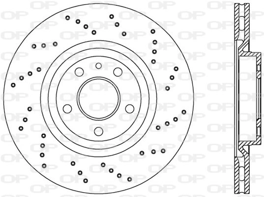 Тормозной диск OPEN PARTS BDRS1663.25
