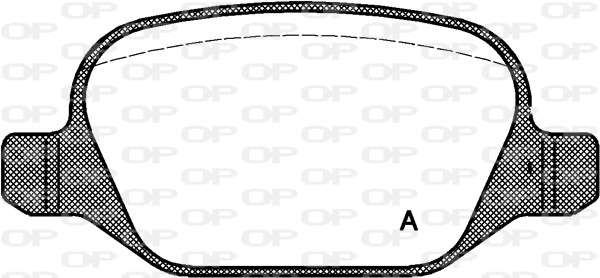 Комплект тормозных колодок дисковый тормоз OPEN PARTS BPA0727.10