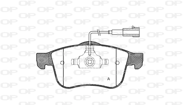 Комплект тормозных колодок дисковый тормоз OPEN PARTS BPA1183.02