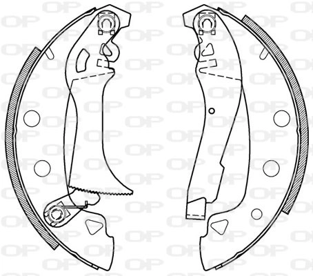 Комплект тормозных колодок OPEN PARTS BSA2002.00