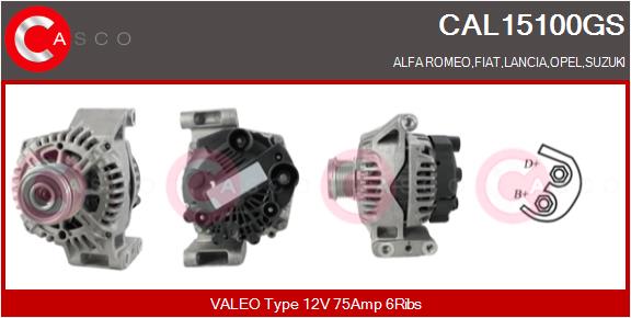 Генератор genuine CASCO CAL15100GS