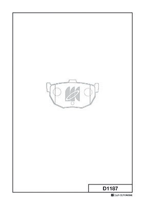 Комплект тормозных колодок дисковый тормоз MK KASHIYAMA D1187