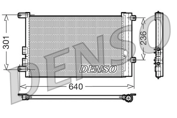 Конденсатор кондиционер DENSO DCN01016