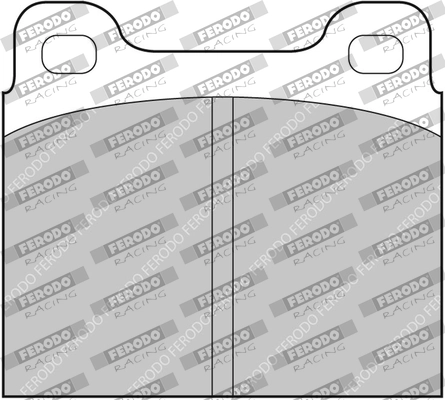 Комплект тормозных колодок дисковый тормоз ds2500 FERODO RACING FCP2H