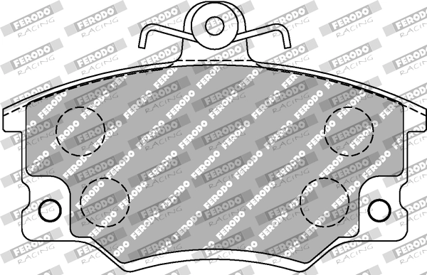 Комплект тормозных колодок дисковый тормоз dsuno FERODO RACING FCP370Z